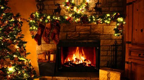 christmas fireplace screensavers happy holidays    desktop