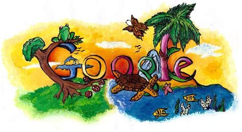 googles doodle  google logo contest  doodling kids timecom