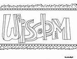 Coloring Pages Printable Wisdom Words Word God Doodle Kids Ask Color Colouring Believe Alley Inspirational Inspiring Search Sheets Quote School sketch template