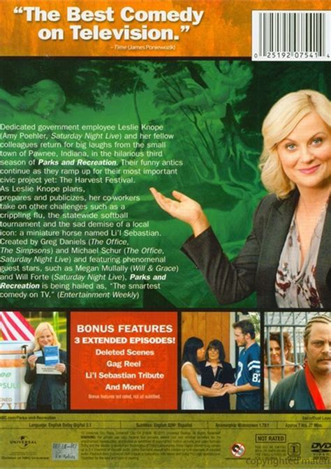 parks and recreation season three dvd 2011 dvd empire