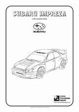 Subaru Impreza sketch template