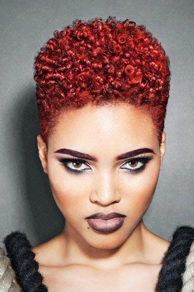 Absolutely Wonderful Red Natural Hair Styles Tapered Natural Hair
