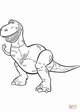 Rex Coloring Toy Story Pages Standing Kids Printable Toystory Drawing Fun Categories sketch template