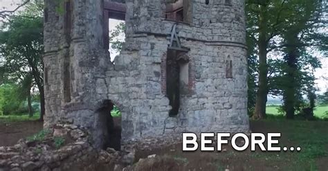 mini castle   ruins  wont     restored crafty house