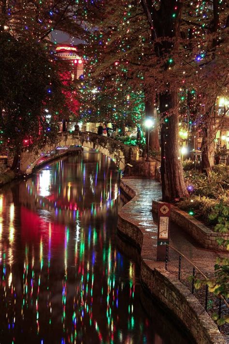 gallery san antonio river walk christmas lights texas  life