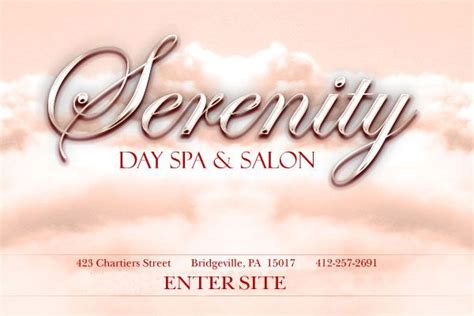 serenity day spa  salon enter website spa day spa salon salons