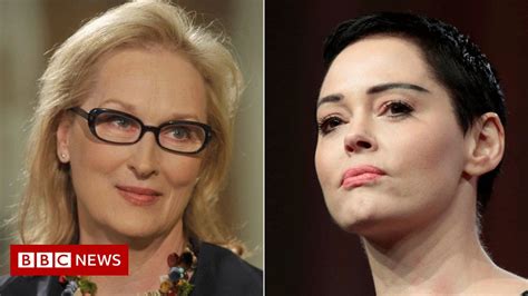 meryl streep defends herself against rose mcgowan criticism bbc news