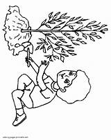Earth Coloring Pages Tree Planting Printable Boy Sheets Holidays sketch template