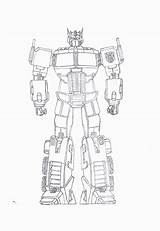 Optimus Megatron sketch template