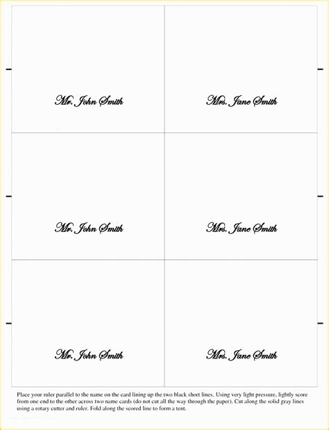 place card template   wedding place card templates