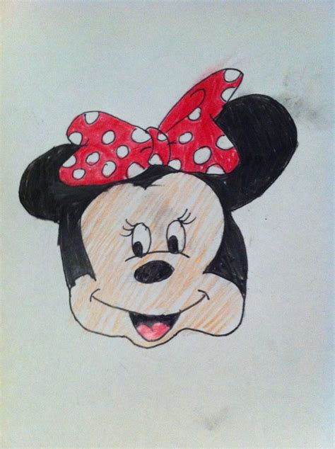 chantellelikesart   draw minnie mouse