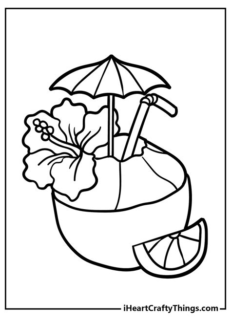 printable tropical coloring page updated  coloring home