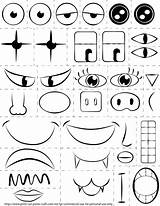 Face Cut Paste Printable Parts Emotions Make Kids Faces Activity Craft Printables Coloring Print Template Activities Worksheet Pages Worksheets Preschool sketch template