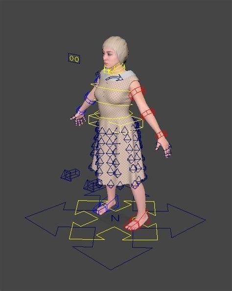 3d model female scan cathy vr ar low poly rigged cgtrader