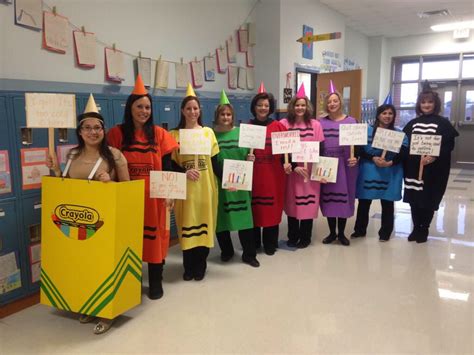 My Awesome Second Grade Team As The Crayons From The Day