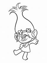 Trolls Coloring Pages Kids Print Color sketch template