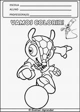 Mascote Copa Colorir Fuleco Atividade Ensinar sketch template