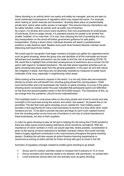 covid  restriction letter   rt hon george eustice mp british