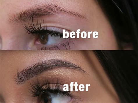 this blogger found a way to diy eyebrow extensions self