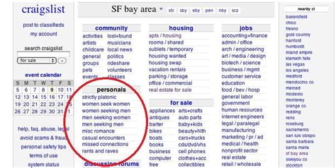 Craigslist Axes Personal Ads After Sex Trafficking Bill