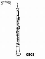 Oboe Instrument sketch template