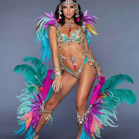 Diy Sexy Erotic Brazil Caribbean Carnival Theme Party Feather Costumes