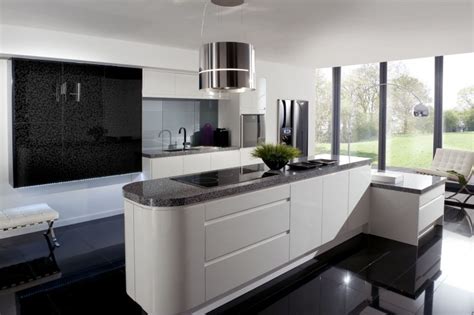 gorgeous black white kitchen designs   modern home