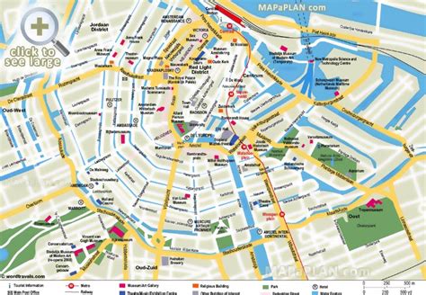 amsterdam maps top tourist attractions free printable city street map