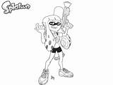 Splatoon Inkling Nintendo Switch Game Bestcoloringpagesforkids Callie sketch template