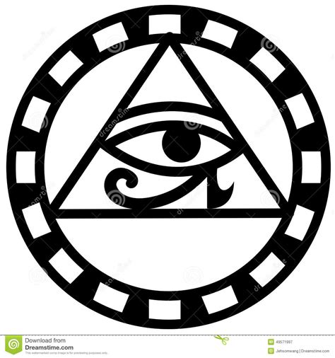 Egyptian Eye Of Horus Icon Stock Vector Image 49571997
