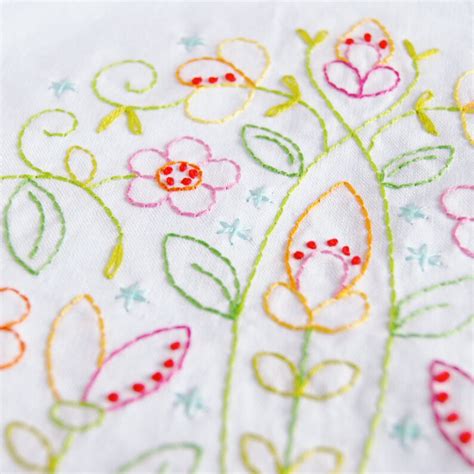 flowers embroidery pattern  etsy