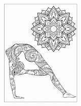 Coloring Meditation Yoga Pages Printable Adults Book Color Mandalas Getcolorings Poses sketch template