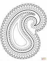 Paisley Coloring Pages Printable sketch template