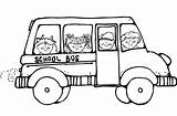 Bus Coloring School Pages Kids Getcolorings sketch template