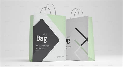 shopping bag mockups  premium templates