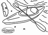 Kayak Canoe Getdrawings sketch template