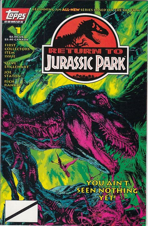 Return To Jurassic Park Comic Set Vf Collector S Edge Comics