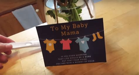 man surprises wife with her own pregnancy announcement