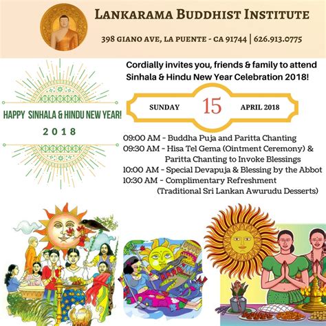 sinhala hindu  year blessing dhamma usa