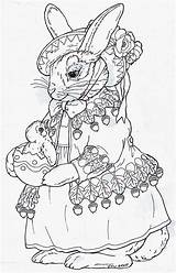 Coloring Pages Bunny Easter Beatrix Inkspiredmusings sketch template
