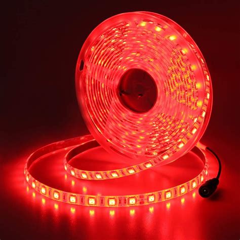 joylit  red led strip lights ftm flexible  units  leds ip waterproof led