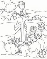 Joseph Coloring Pages Bible School Brothers Sunday Egypt Him Visit Bowing Genesis Pharoh sketch template