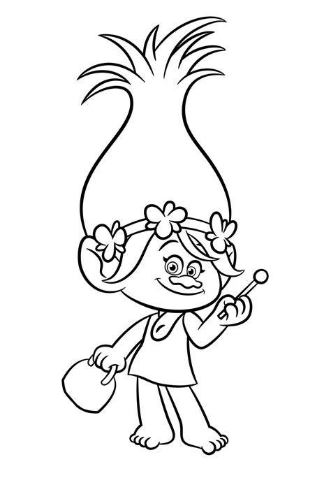 pin  zanko noemi  fun poppy coloring page trolls coloring pages