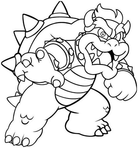 bowser coloring page