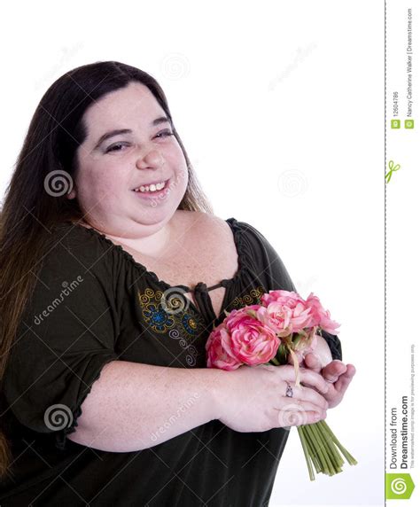 woman  flowers stock photo image  midget female
