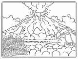 Volcano Coloring Pages Printable Kids Colouring Cartoon Drawing Related Print Color Sheet Adult Item Popular Coloringhome Getdrawings Getcolorings Comments Ant sketch template