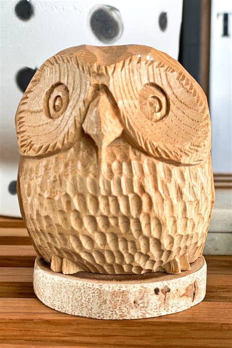 owl wood craft  egg