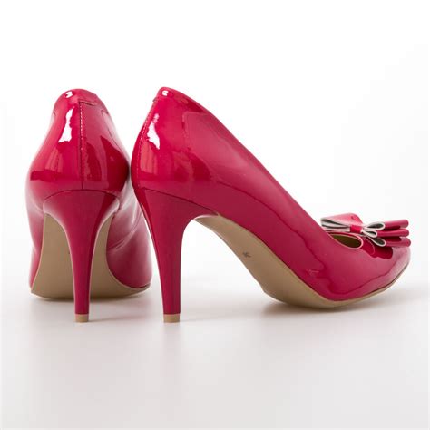 Pink Heels With Bow Chalany Shoes