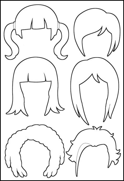 hairstyles coloring pages  print  color