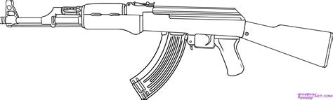 gun coloring page coloring home